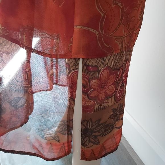 Long printed dress - Picture 5 of 6